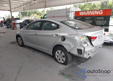 2016 Hyundai Elantra Se из США, поврежденный, VIN 5NPDH4AE6GH739169